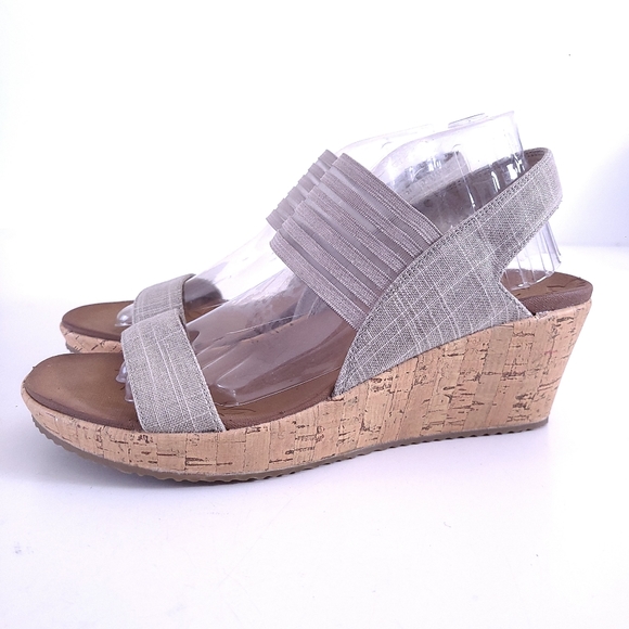 skechers smitten kitten wedge sandal